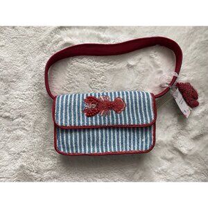 Handcrafted In India LOBSTER BEADED Shoulder Bag With LOBSTER CHARM Viral NEW